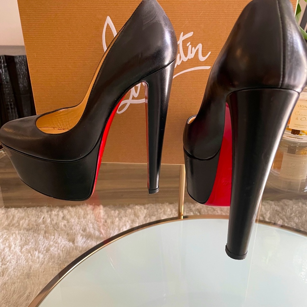 Christian Louboutin 36.5 black Alta Vicky 160mm